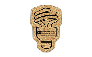 Energy Bulb Cork Coaster