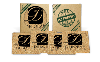 Square Cork Coaster (Set of 4)