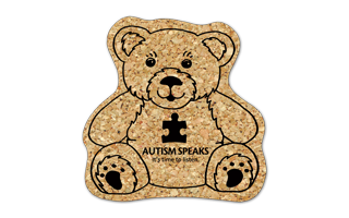 Teddy Bear Cork Coaster