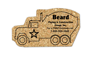 Cement Mixer Cork Coaster