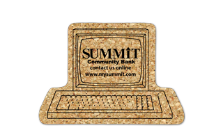 Computer Cork Coaster