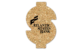 Dollar Sign Cork Coaster