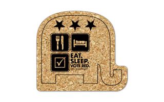 Elephant Cork Coaster