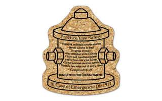 Fire Hydrant Cork Coaster