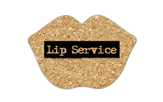 Lips Cork Coaster