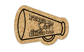 Megaphone Cork Coaster