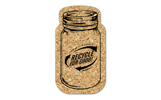 Mason Jar Cork Coaster