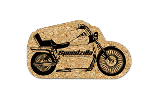 Motorcycle Cork Coaster