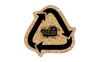 Recycle Arrows Cork Coaster