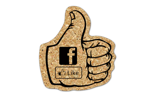 Thumbs Up Cork Coaster