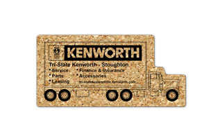 Tractor Trailer Cork Coaster