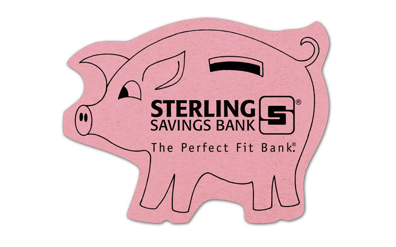 6" Piggy Bank Compressed Sponge 20