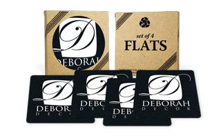 Square Flat Tire Coaster (Set of 4)