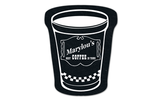 Coffee Cup Flat Tire Coaster