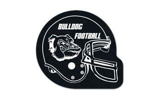 Football Helmet Flat Tire Coaster