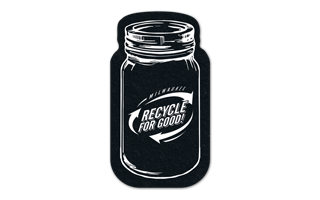 Mason Jar Recycled Rubber Jar Opener