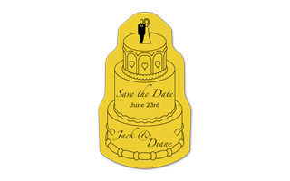 Wedding Cake Rubber Jar Opener