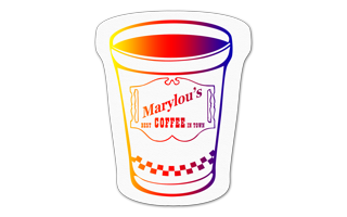 Coffee Cup Vinyl Jar Opener