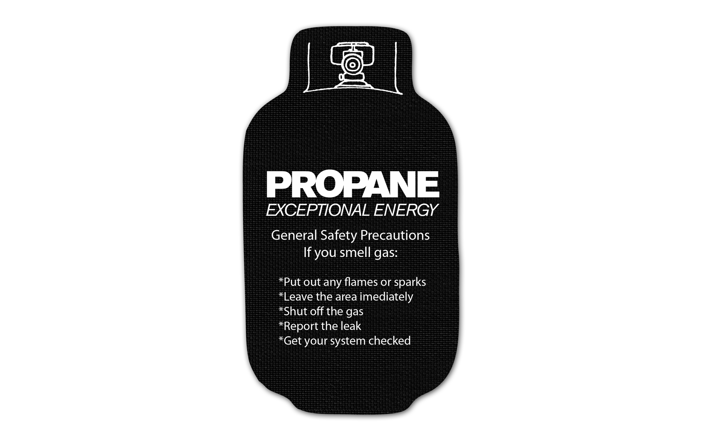 Propane Tank Vinyl Jar Opener 109