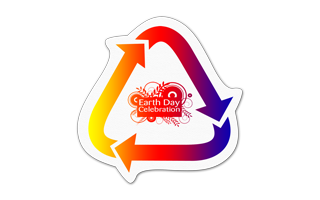 Recycle Arrows Vinyl Jar Opener