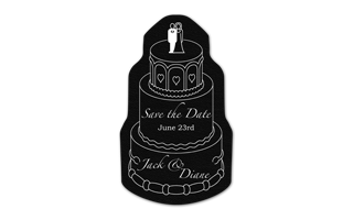 Wedding Cake Vinyl Jar Opener